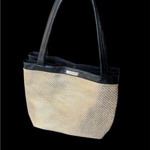 Elegant Black and Tan Tote Bag